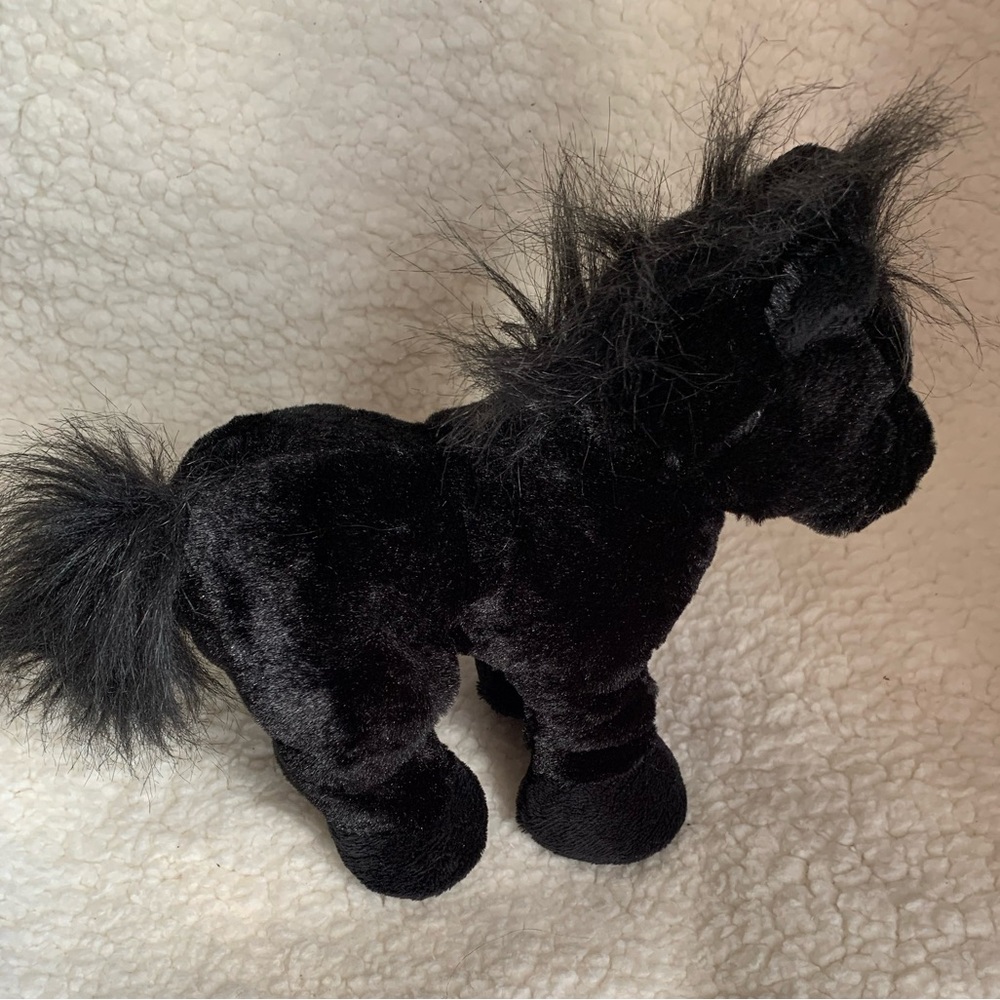 GANZ Webkinz Black Horse Stallion Plush Stuffed Animal - No code